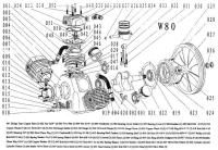 Цилиндр 046W80, 051V80 для поршневого блока W80 фото
