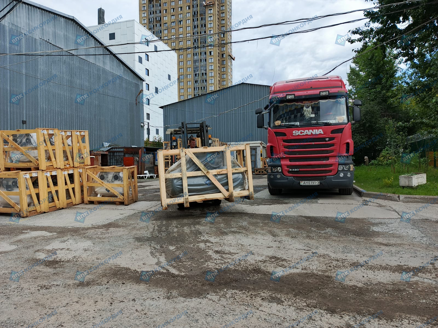 Отгрузка поршневых компрессора Remeza СБ4/Ф-500.LB75 в г. Москва