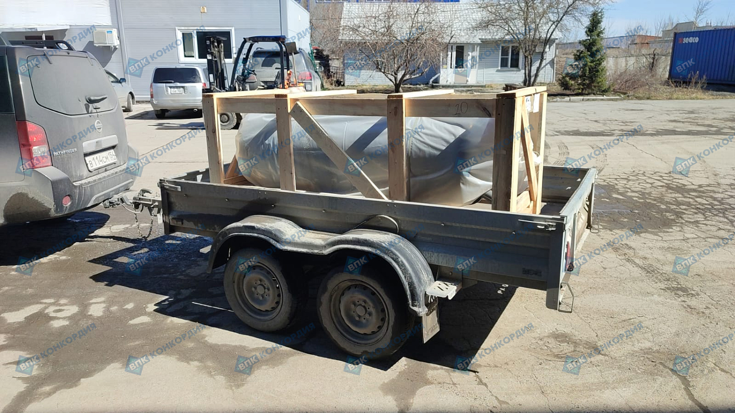 Отгрузка вертикального ресивера РВ 500.11.00 Remeza в г. Новосибирск