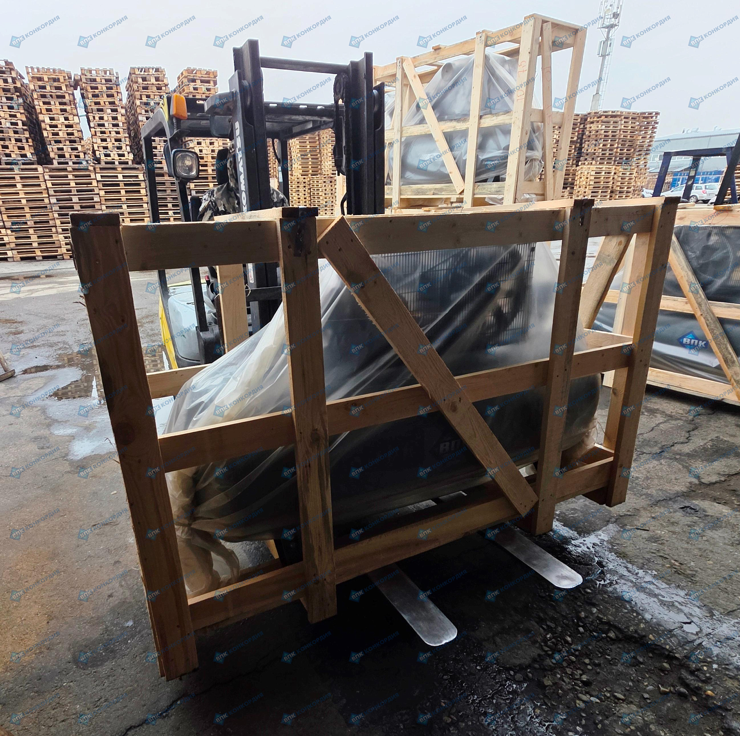 Отгрузка поршневого компрессора Remeza СБ4/Ф-500.LT100/16-7,5 и поршневых компрессоров Remeza СБ4/Ф-500.LB75 в г. Краснодар