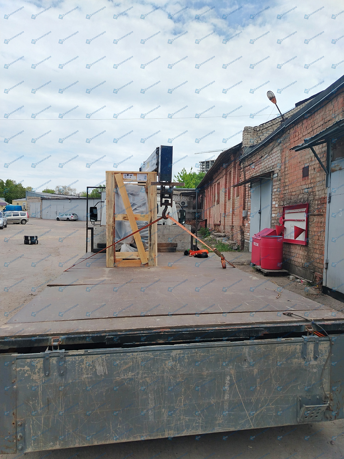 Отгрузка поршневого компрессора Remeza СБ4/Ф-500.LT100-11 кВт в г. Воронеж