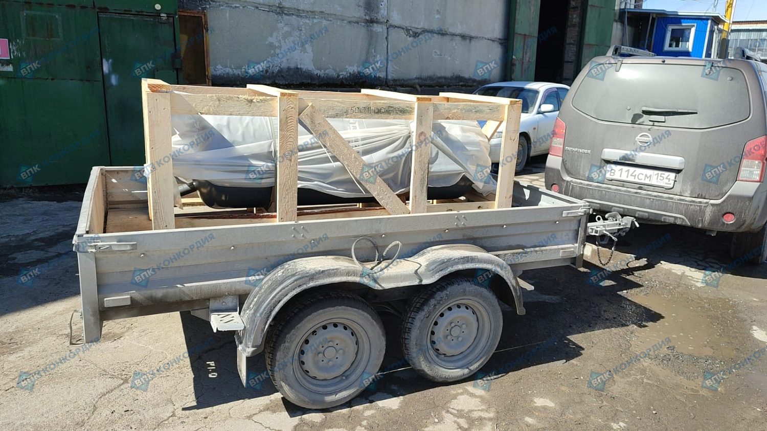 Отгрузка вертикального ресивера РВ 500.11.00 Remeza в г. Новосибирск