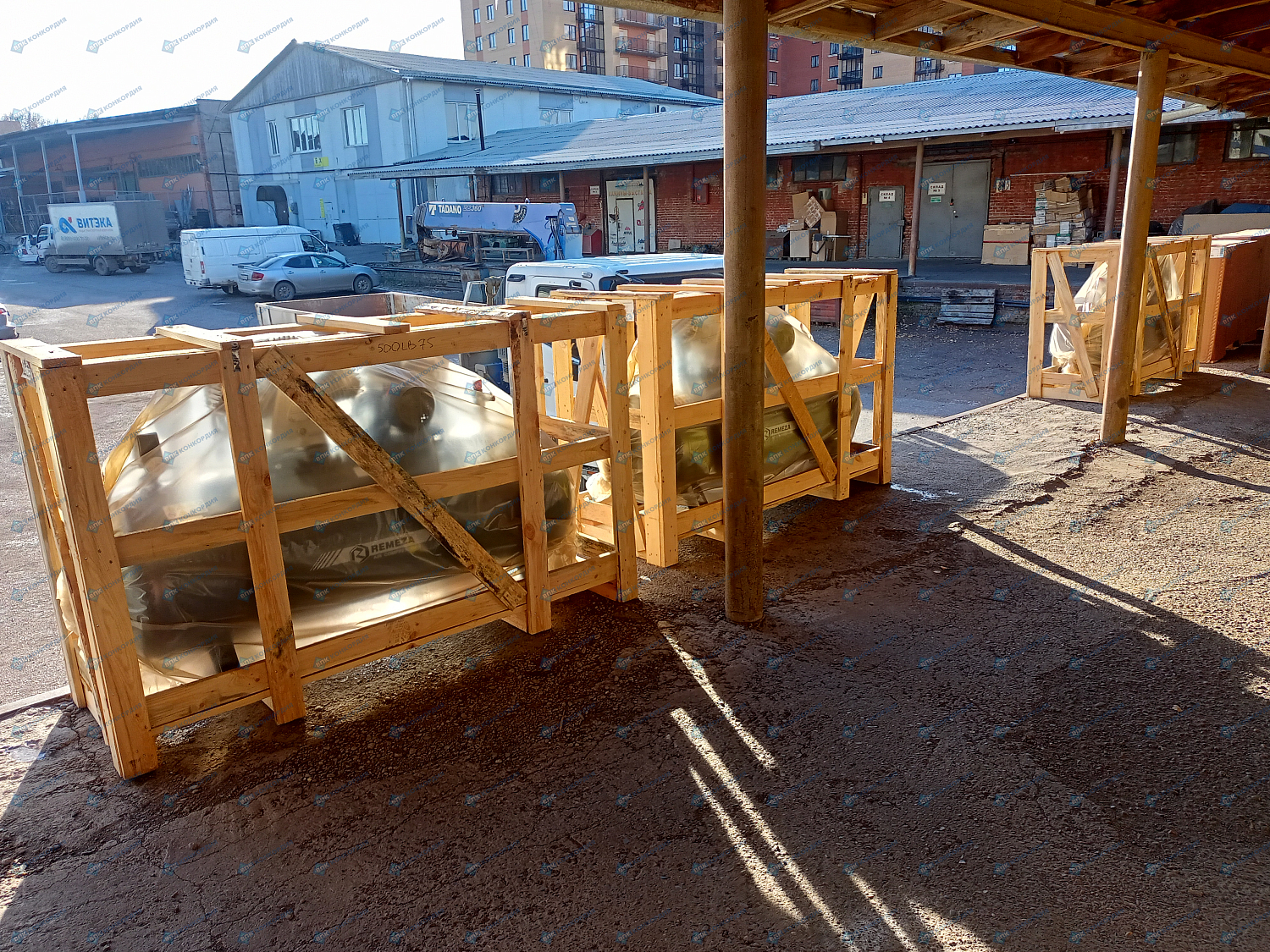 Отгрузка поршневых компрессоров Remeza СБ4/Ф-270.LB75, Remeza СБ4/С-200.LB40 и Remeza СБ4/Ф-500.LB75 в г. Красноярск